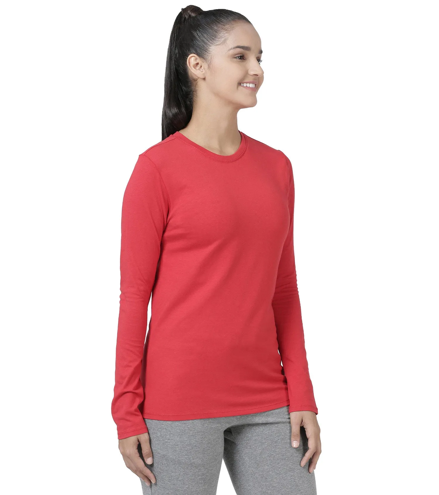 Essentials Cotton Long Sleeve Crew Tee