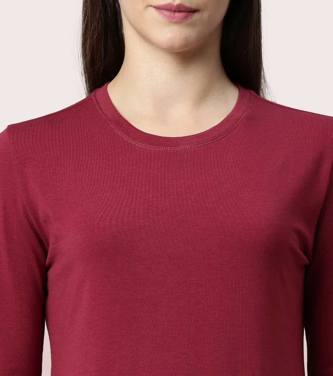 Essentials Cotton Long Sleeve Crew Tee