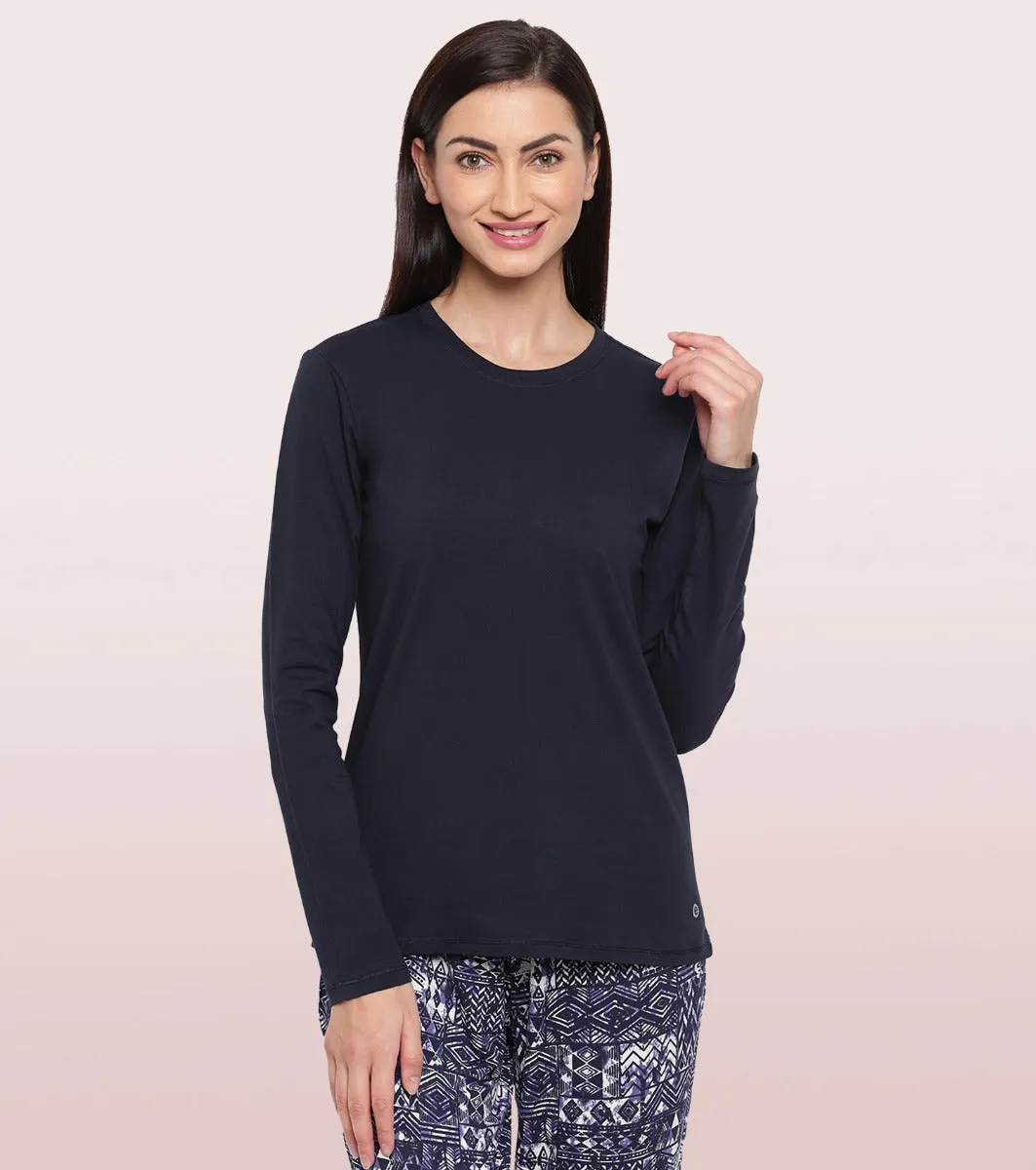 Essentials Cotton Long Sleeve Crew Tee