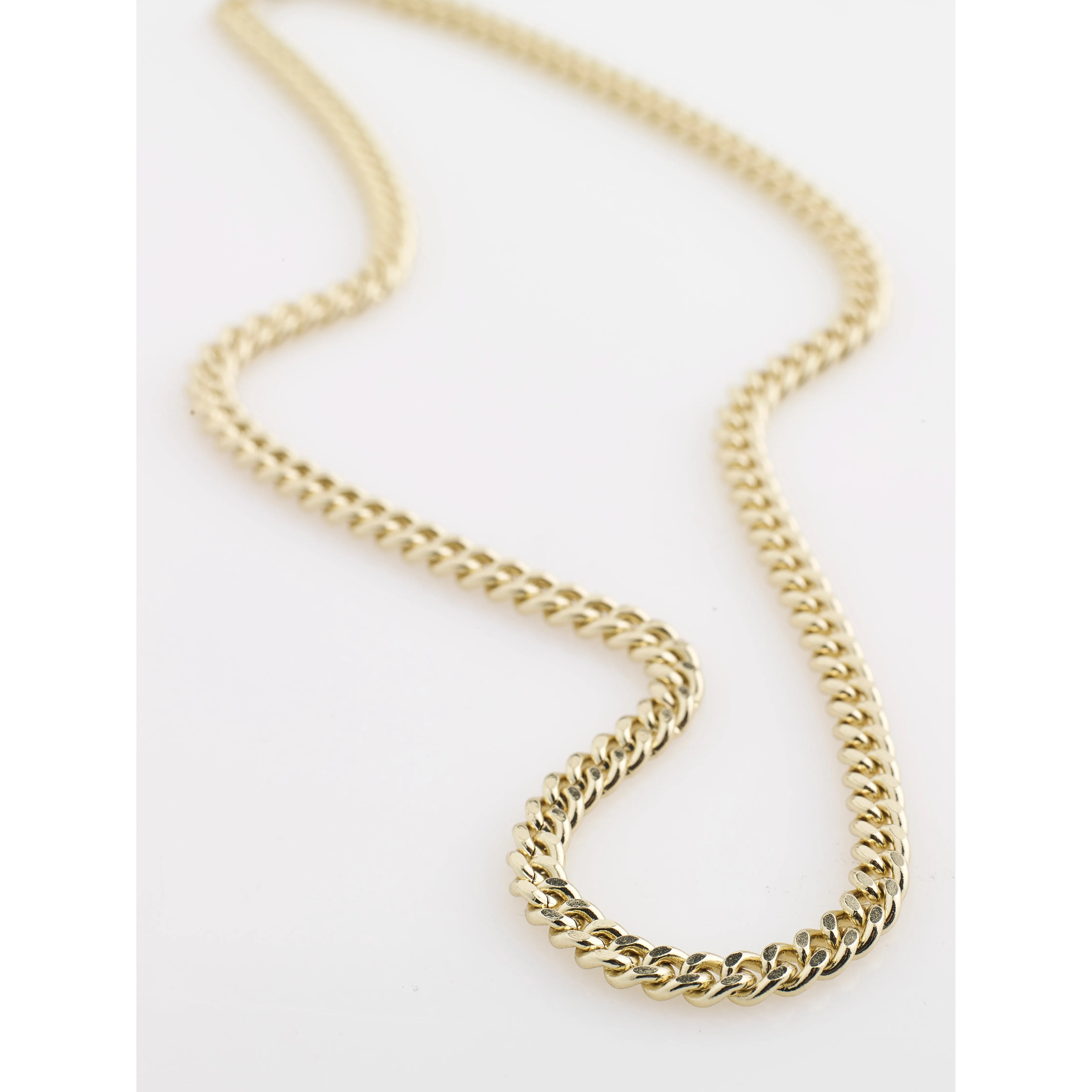 FUCHSIA recycled curb chain necklace gold-plated