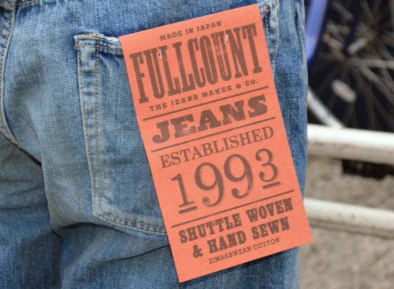 FULL COUNT "1341-0105SS" 11.5oz Wide Denim "Dartford" (Super Smooth)