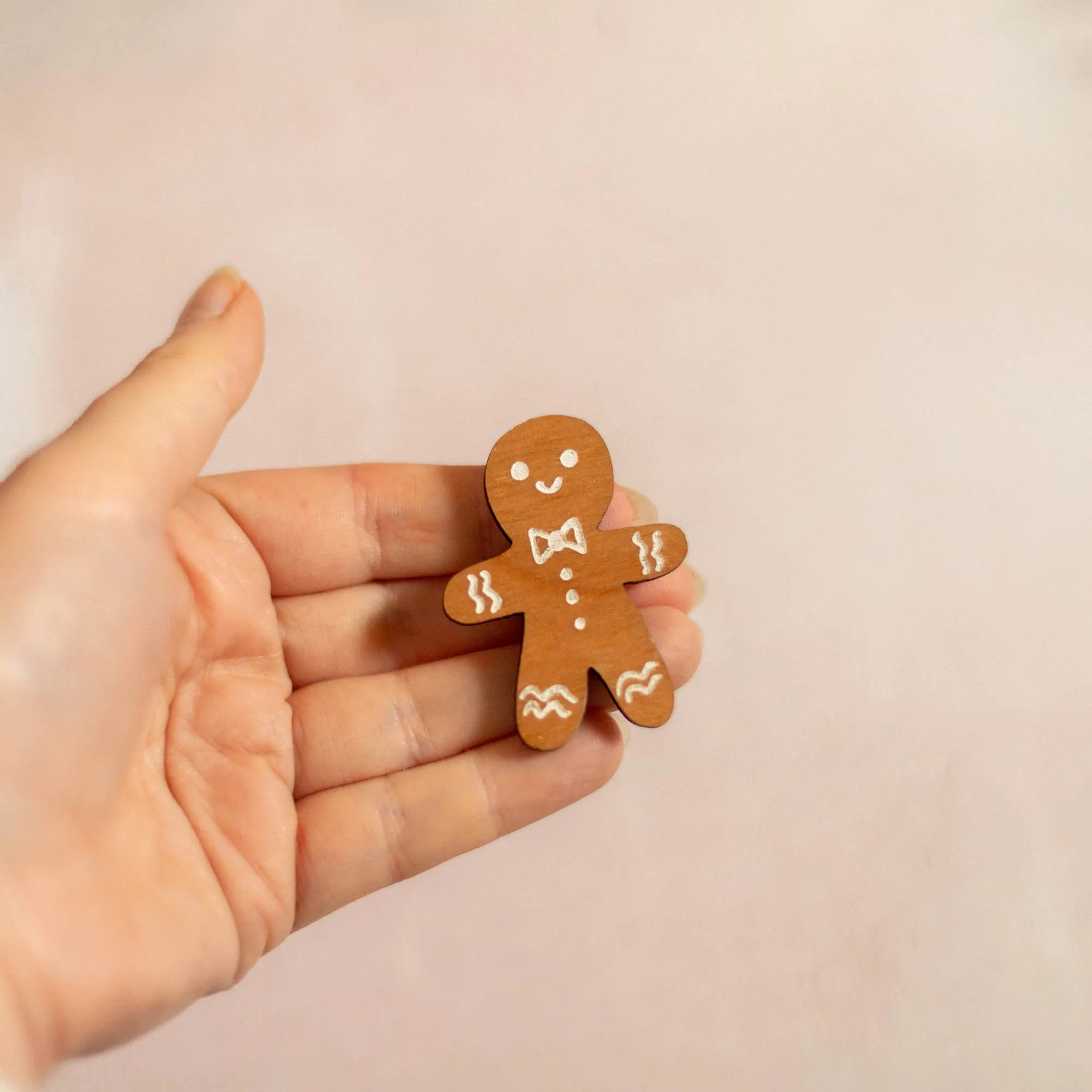 Gingerbread Man Brooch