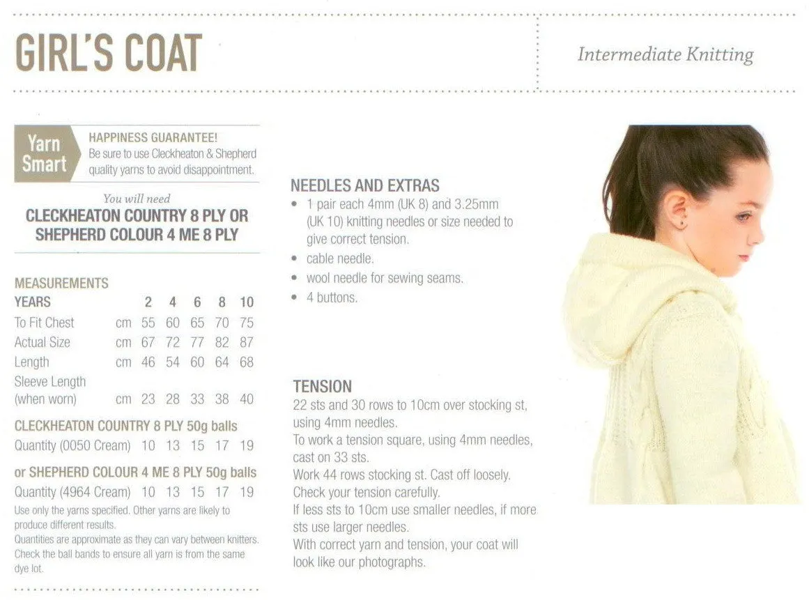 GIRL'S COAT LEAFLET 153