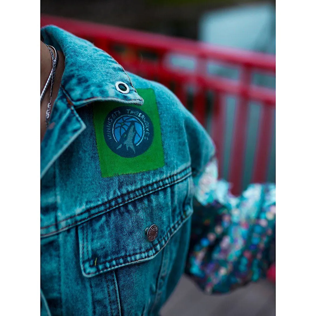 'GO TIMBS' DENIM JACKET - WOMEN