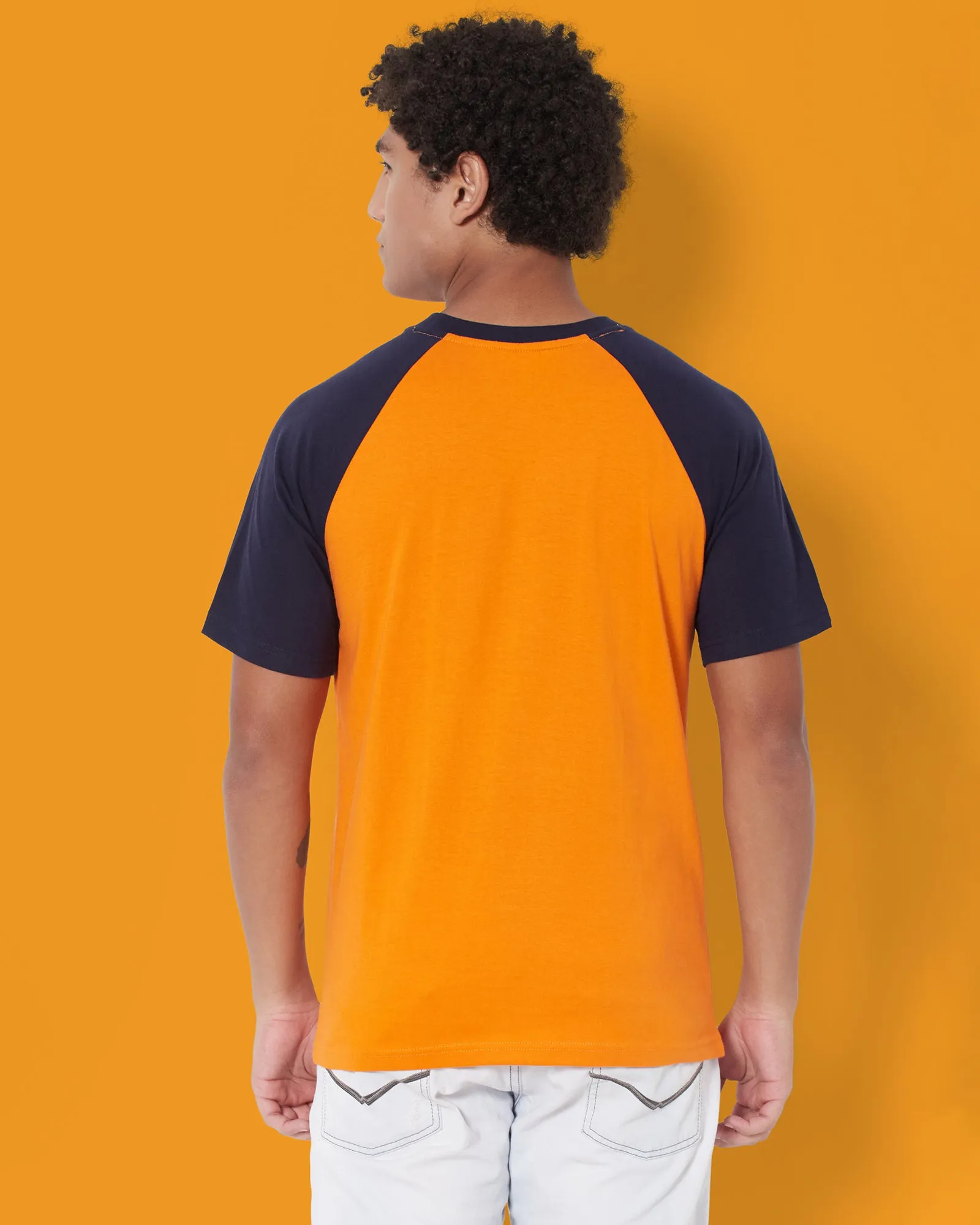 Half Sleeves Crew Neck: Confined Sunset