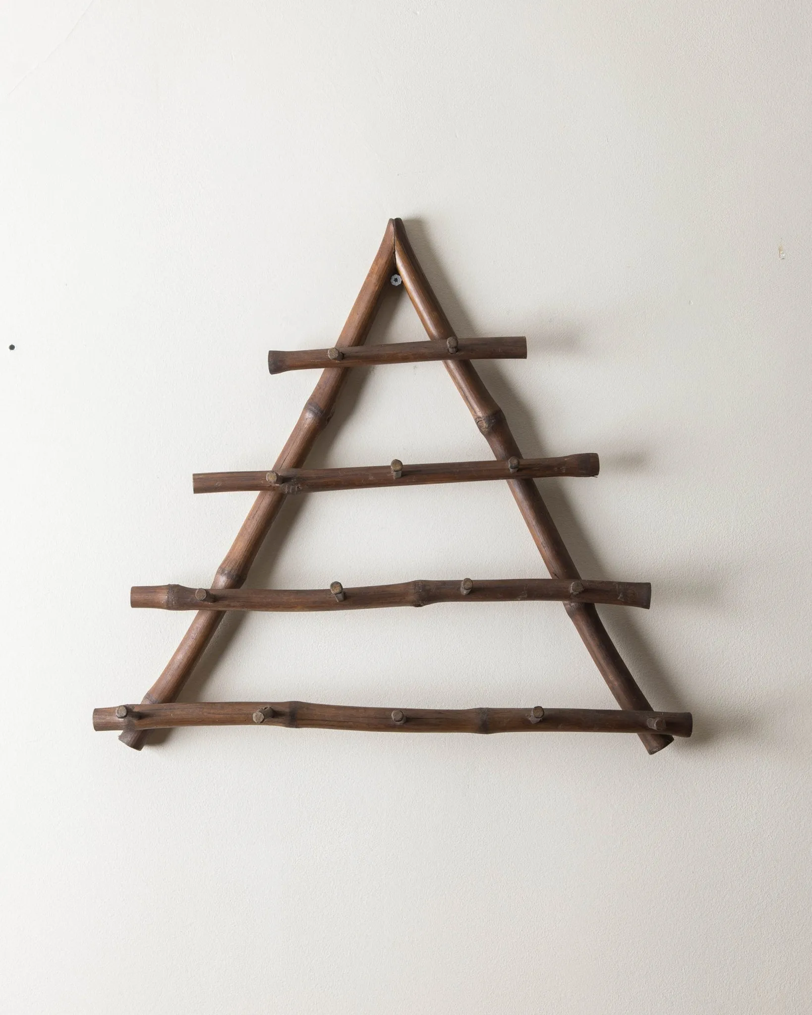 Handmade Bamboo Triangle Rack