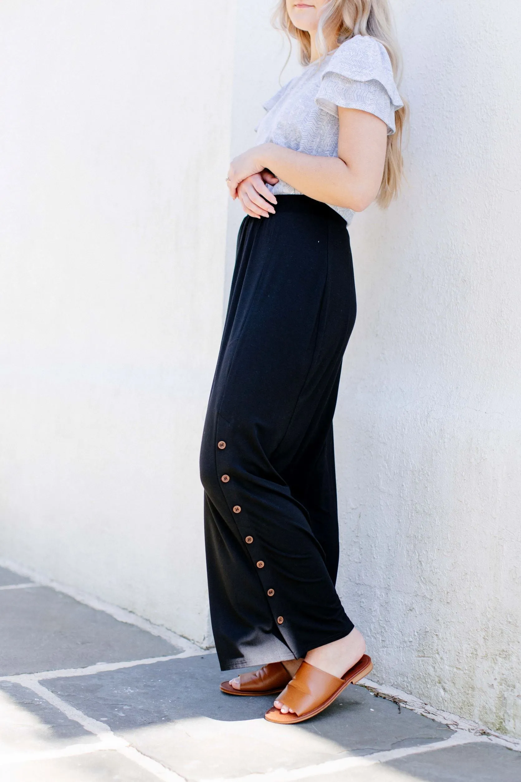 'Harper' Bamboo Blend Maxi Skirt FINAL SALE