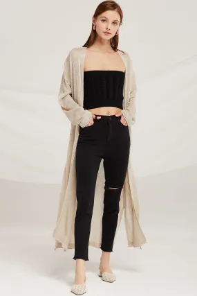 Hazel Summer Knit Long Cardigan