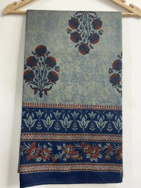 Indigo Ajrakh Cotton Dupatta