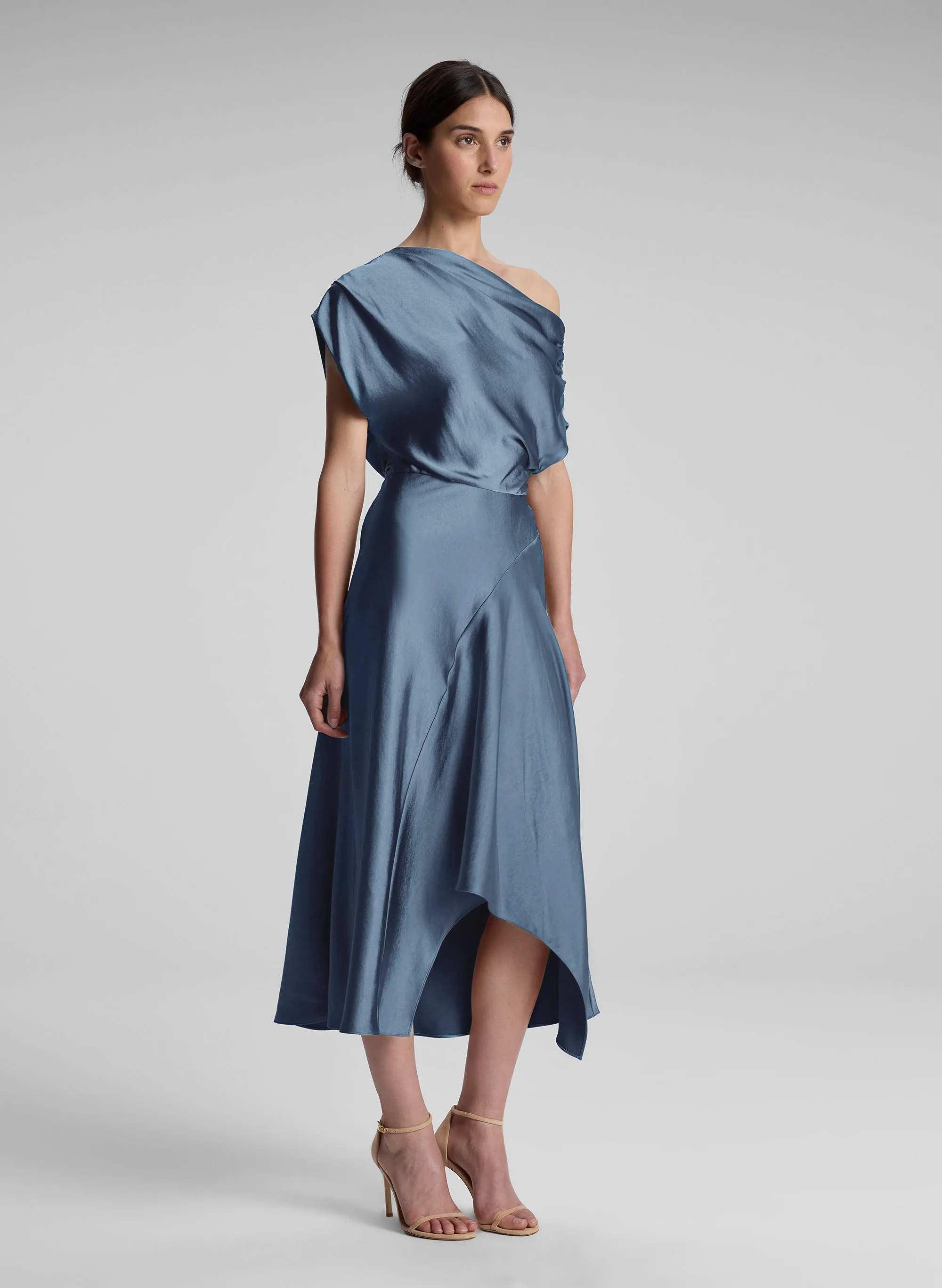 Jasmine Satin Midi Dress