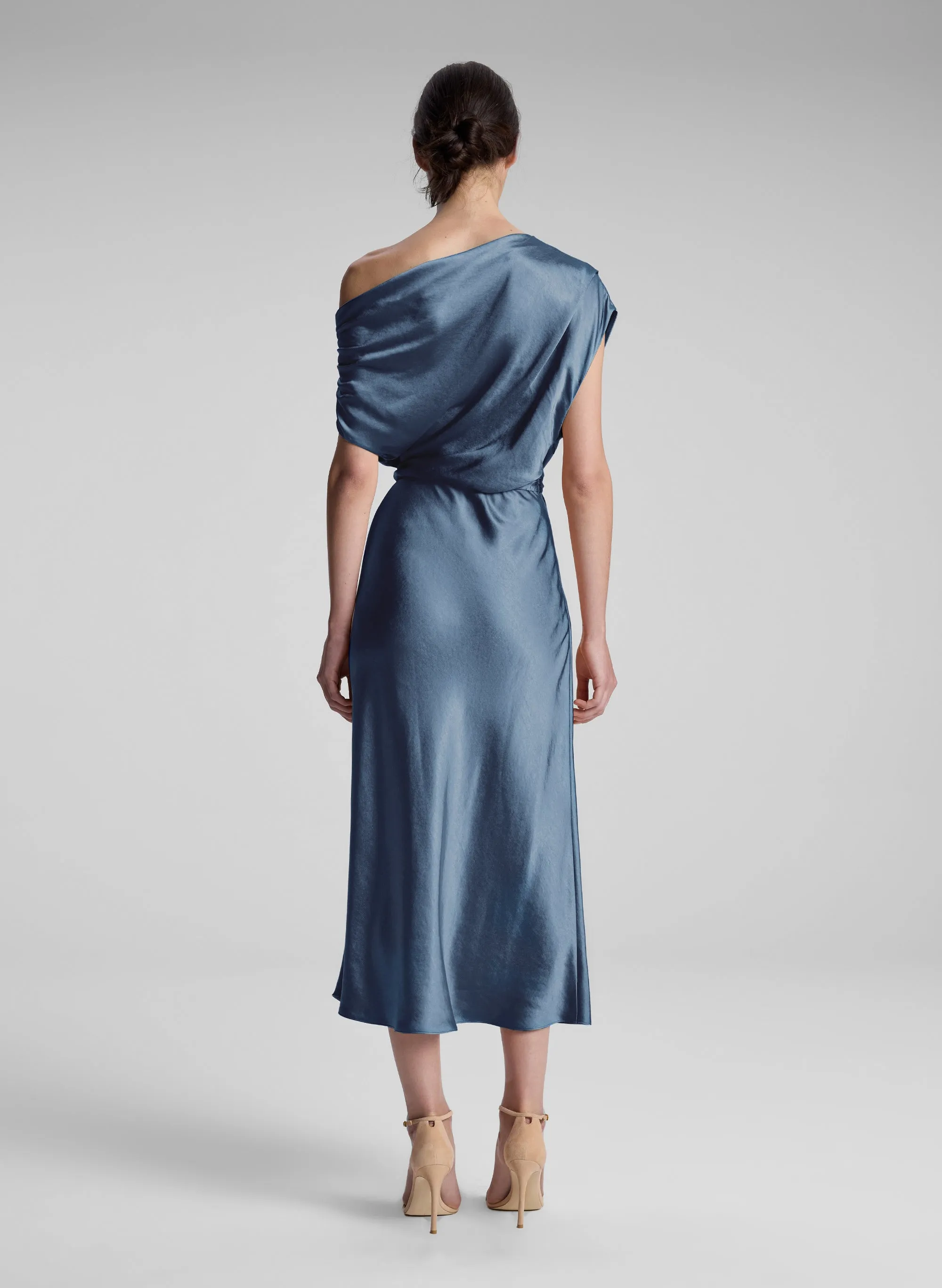 Jasmine Satin Midi Dress