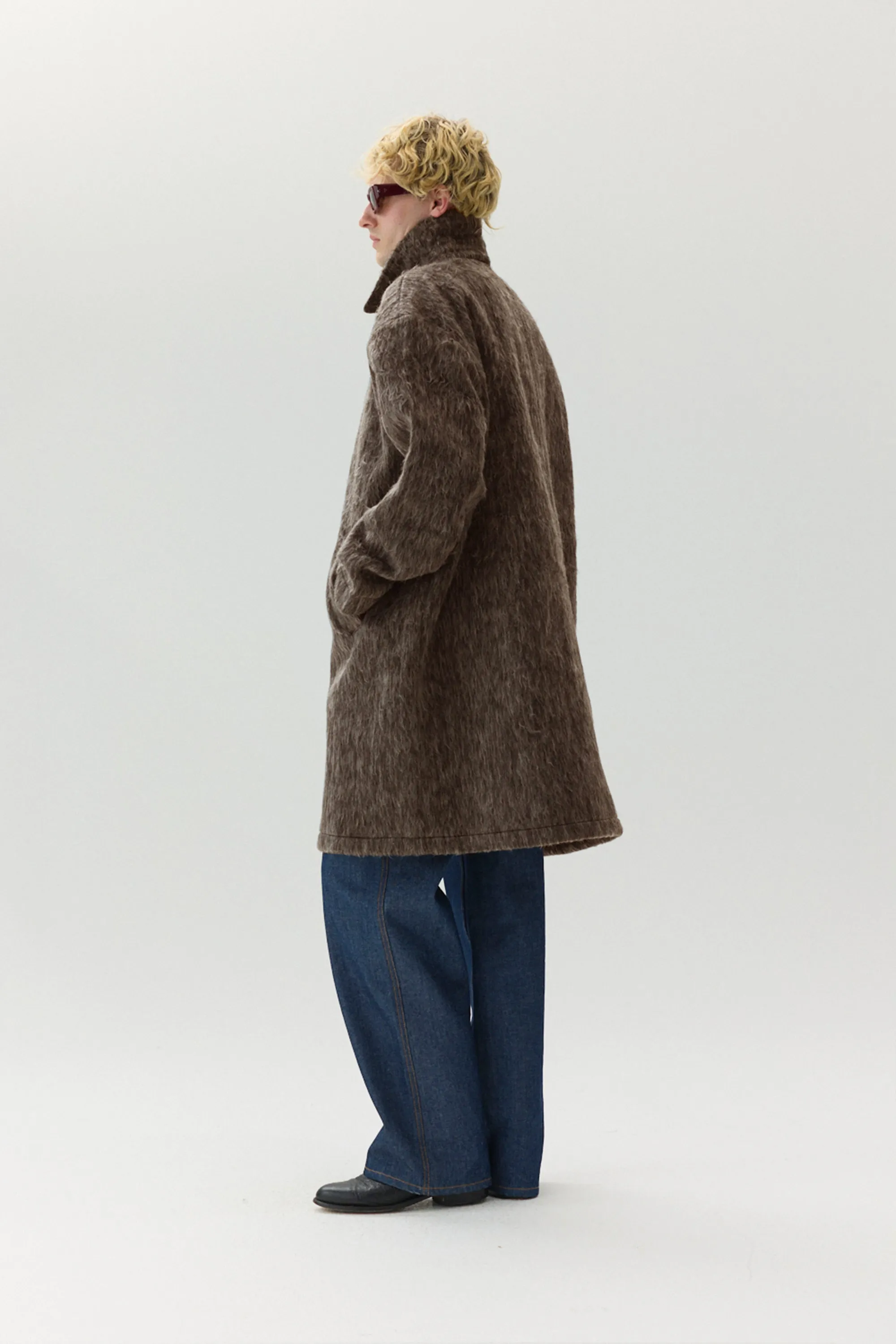 JOBA Fuzzy Car Coat for Autumn/Winter 2024 in Brown