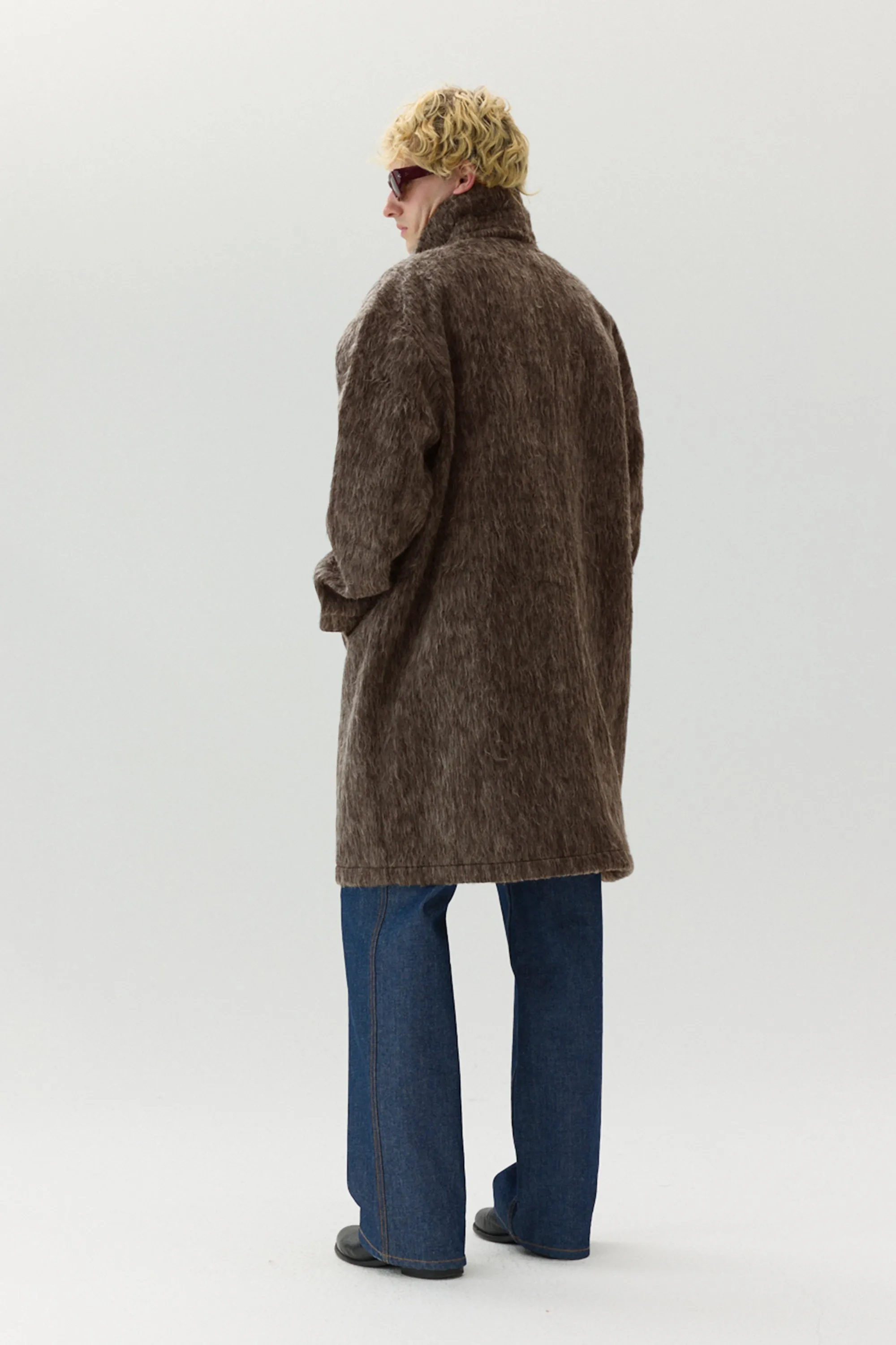 JOBA Fuzzy Car Coat for Autumn/Winter 2024 in Brown