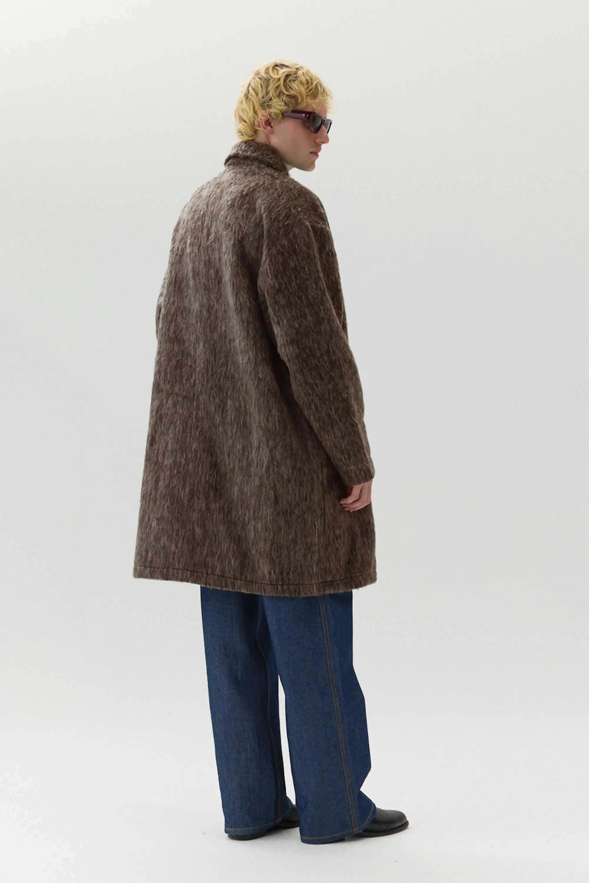 JOBA Fuzzy Car Coat for Autumn/Winter 2024 in Brown