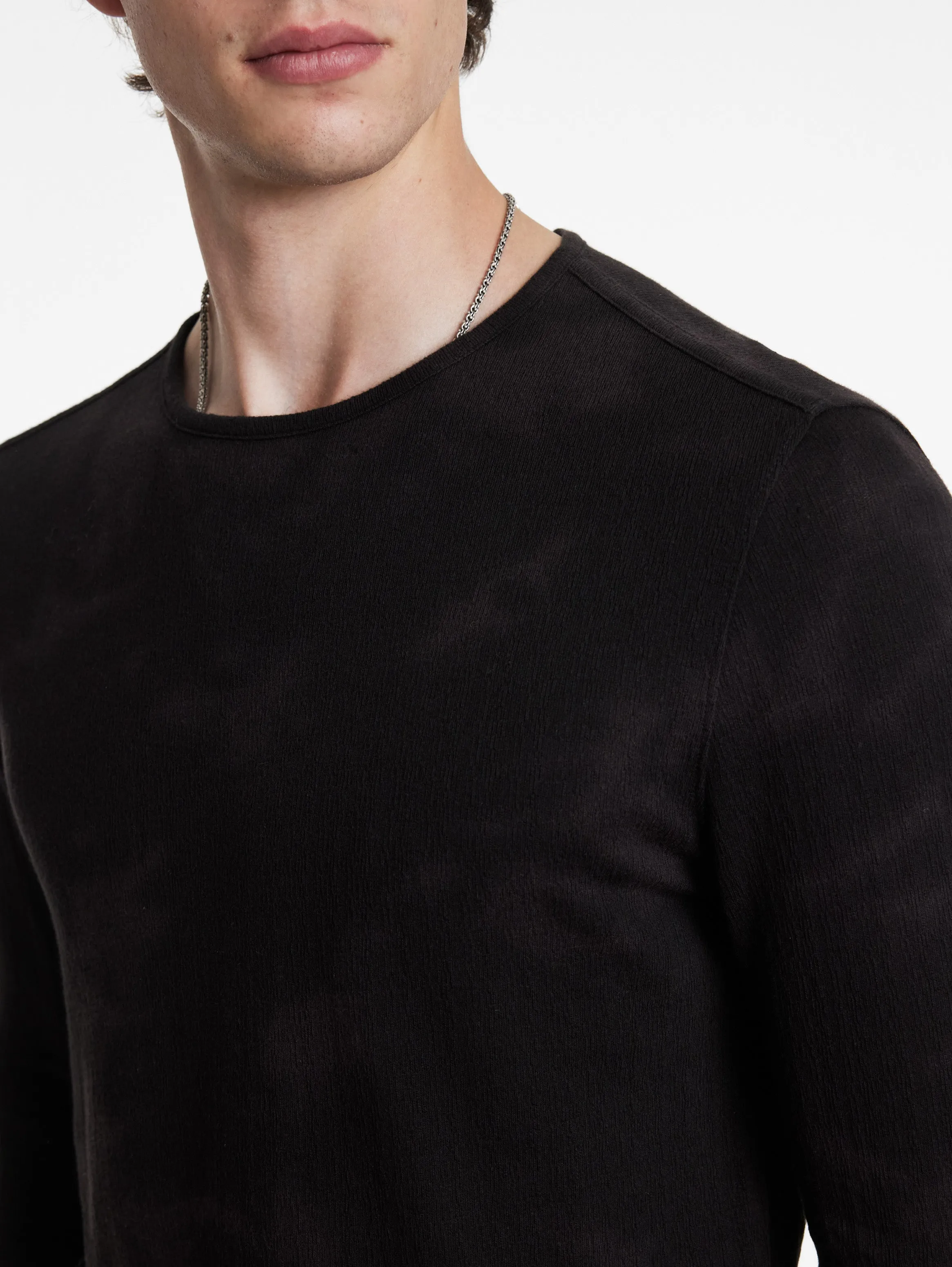 John Varvatos Crew Ozone Washed | Black