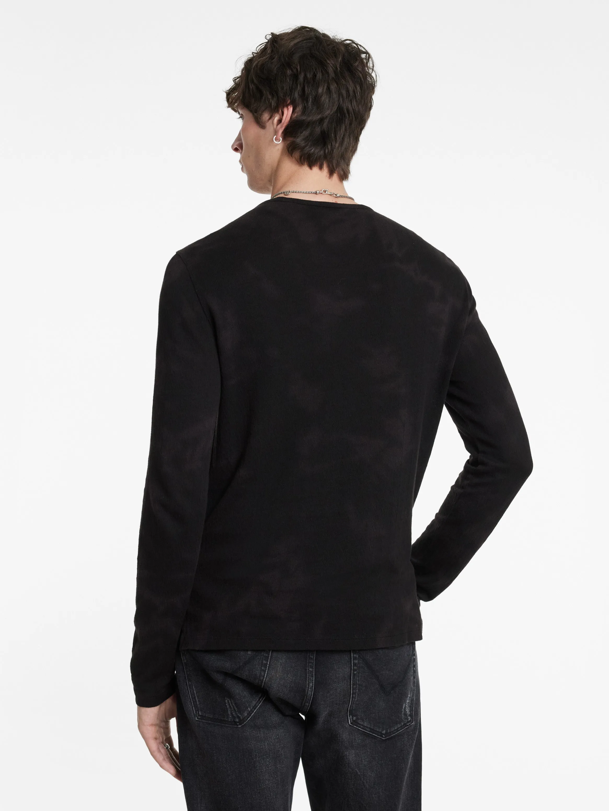 John Varvatos Crew Ozone Washed | Black