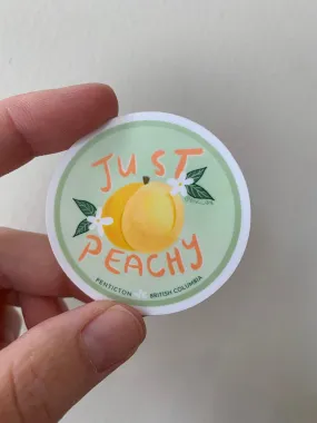 Just Peachy Sticker