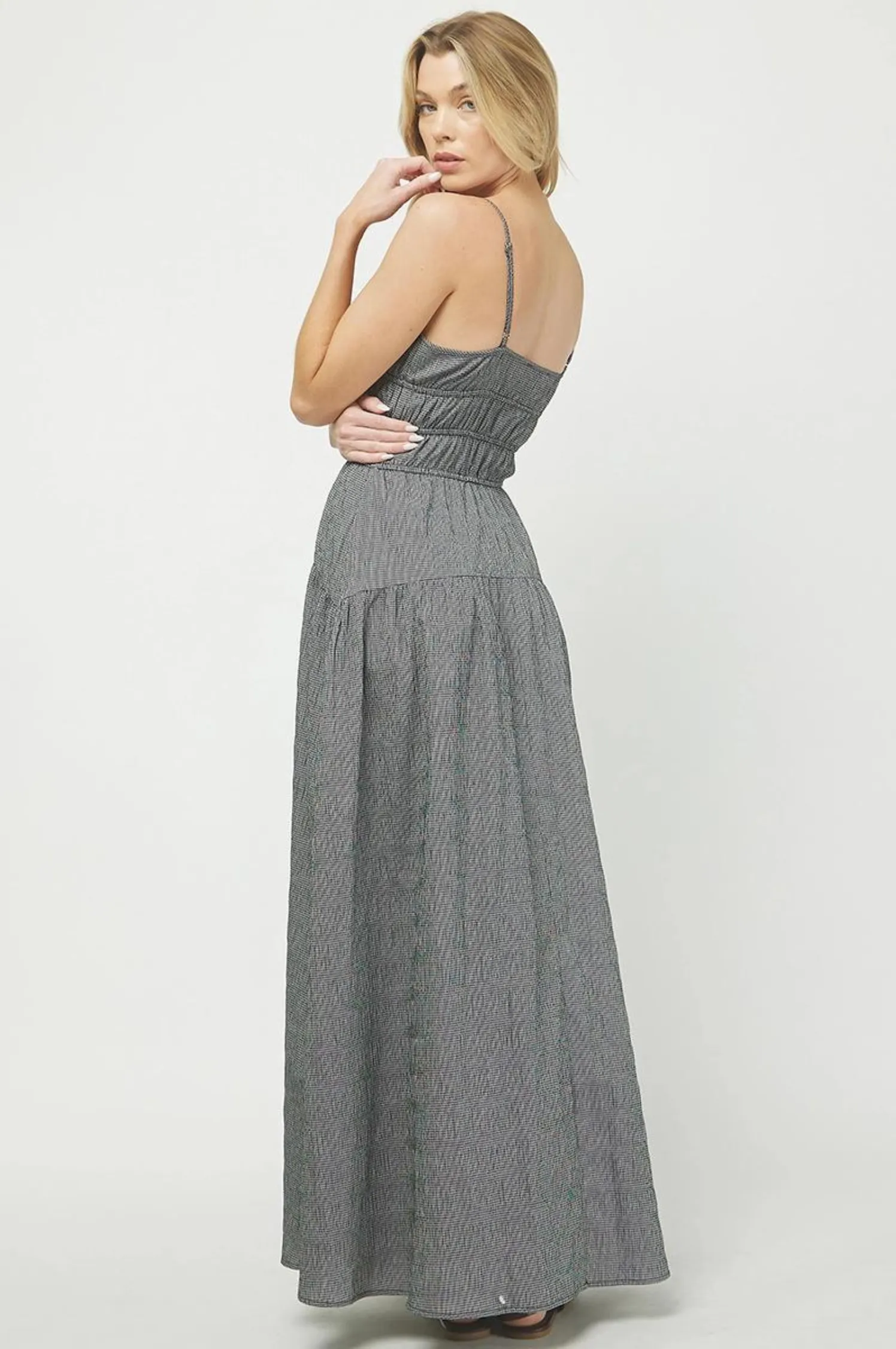 Kelsey Gingham Maxi Dress