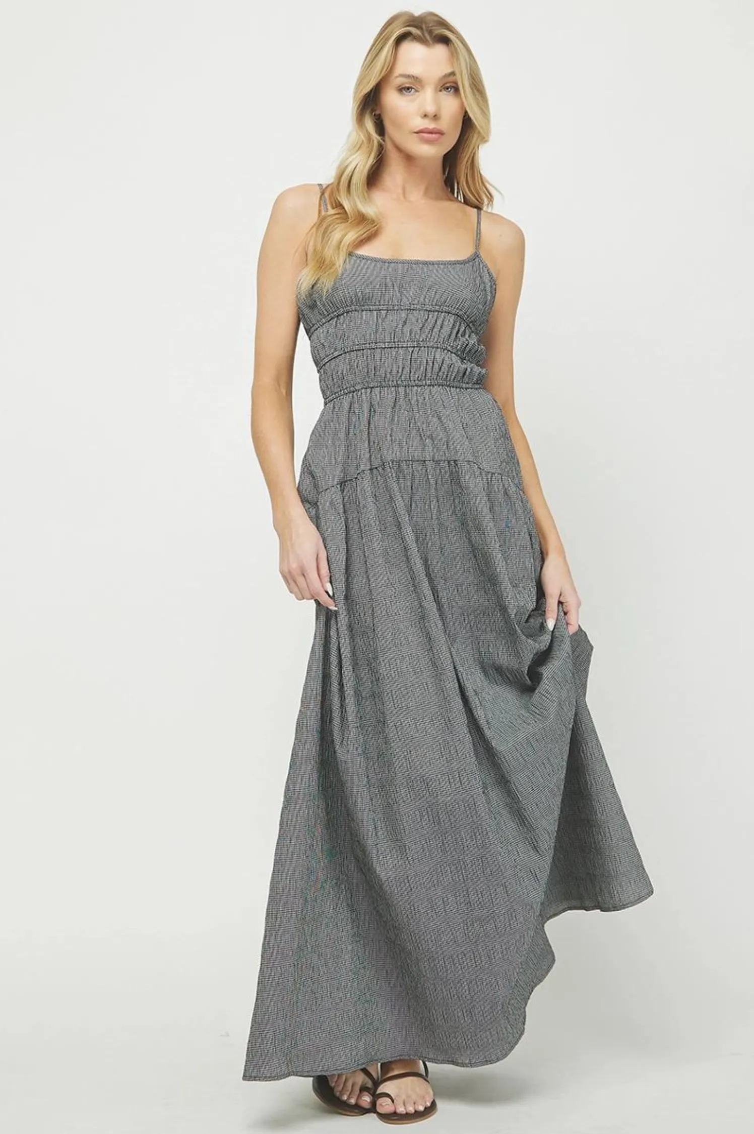 Kelsey Gingham Maxi Dress