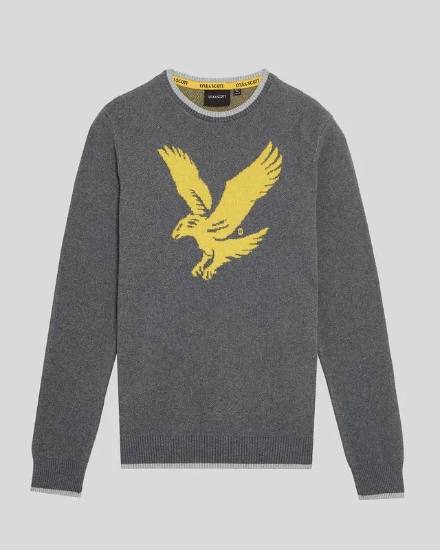 Kids Eagle Intarsia Jumper