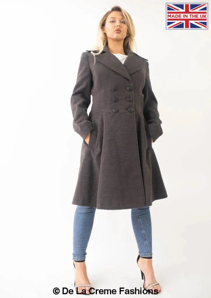 Kirsty Slim Fit A-Line Coat