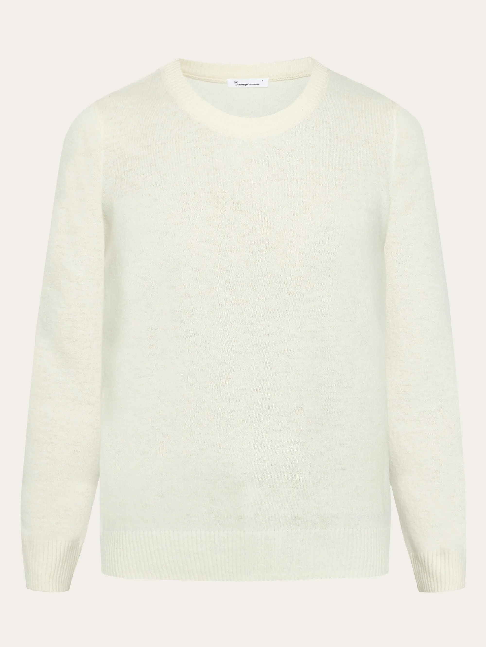 Lambswool crew neck - Buttercream