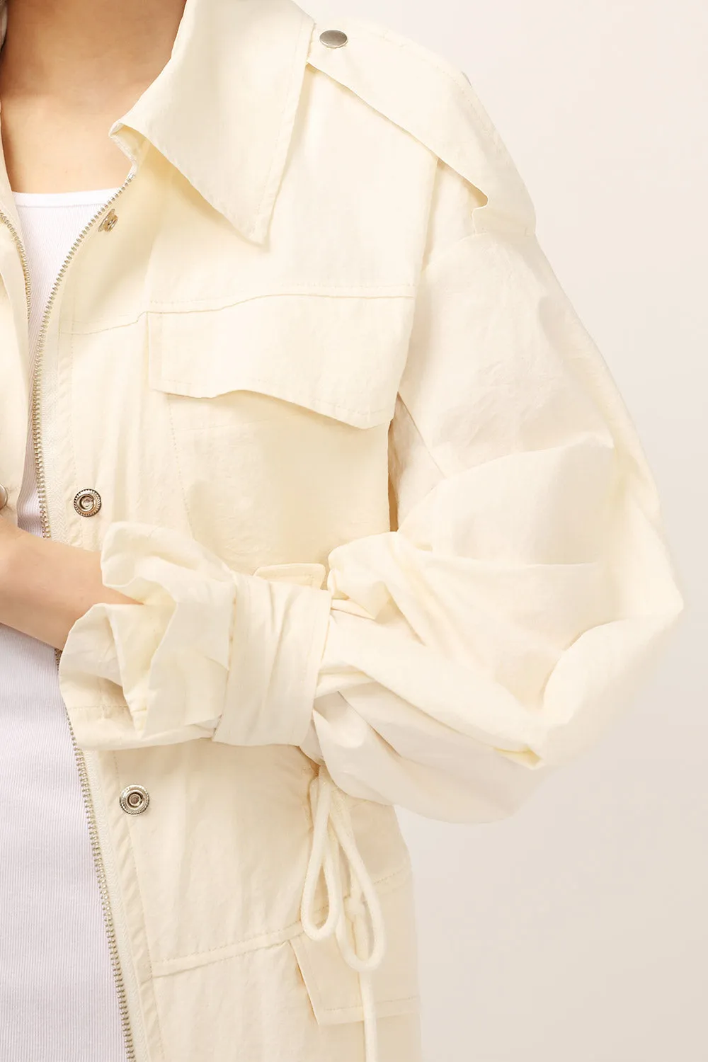 Lana Puff Sleeve Safari Jacket