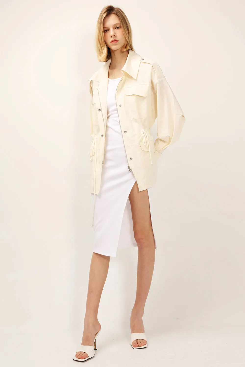 Lana Puff Sleeve Safari Jacket