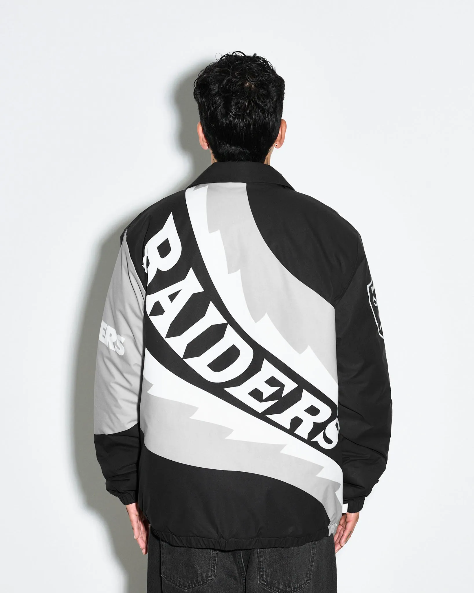 Las Vegas Raiders Saw Blade Quilted Puffer Jacket