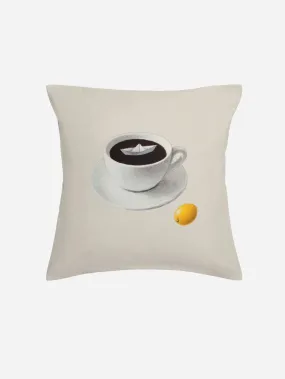 Lemon Coffee Cover   Cushion