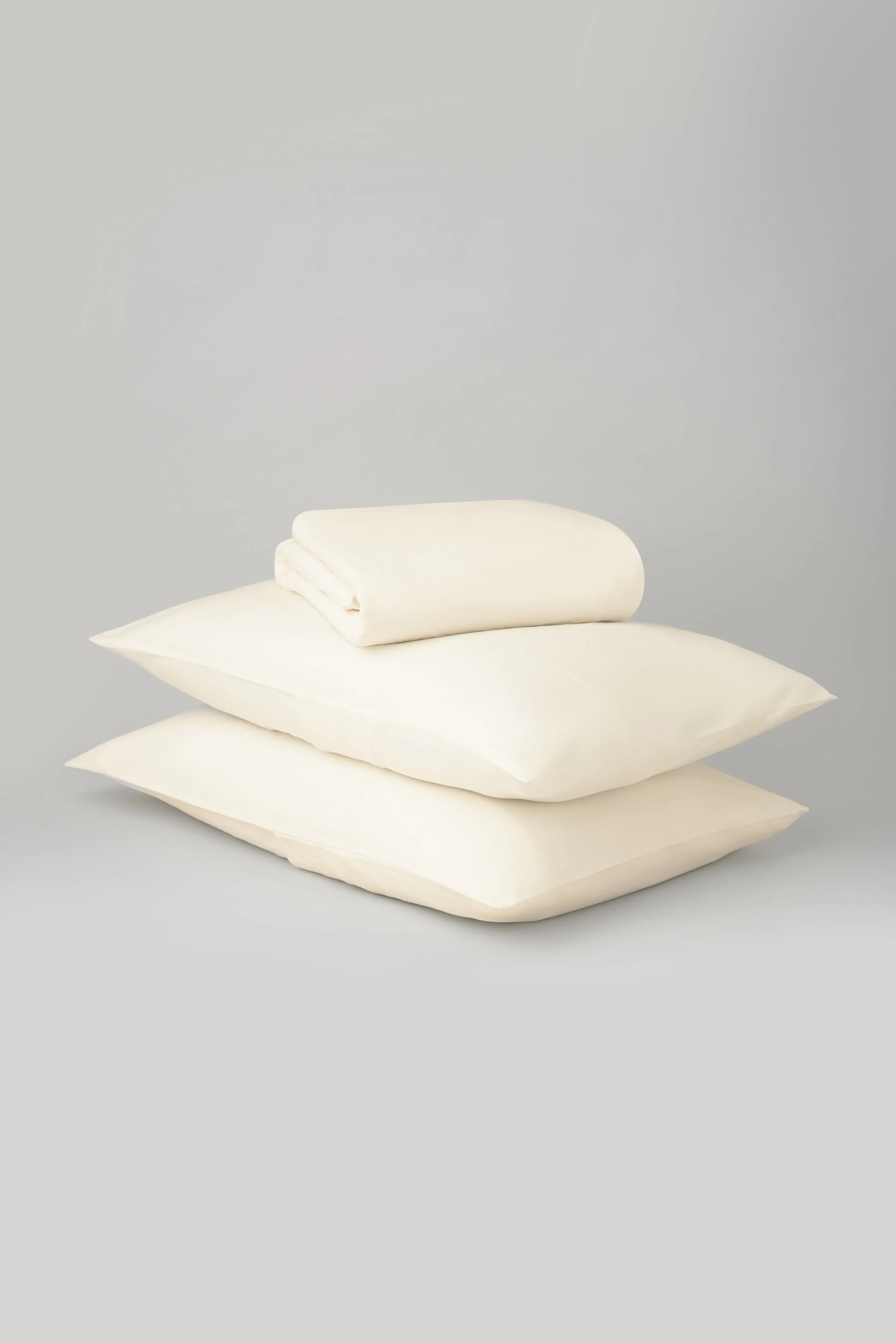 Optimal Natural Linen Fitted Sheet and Pillow Set