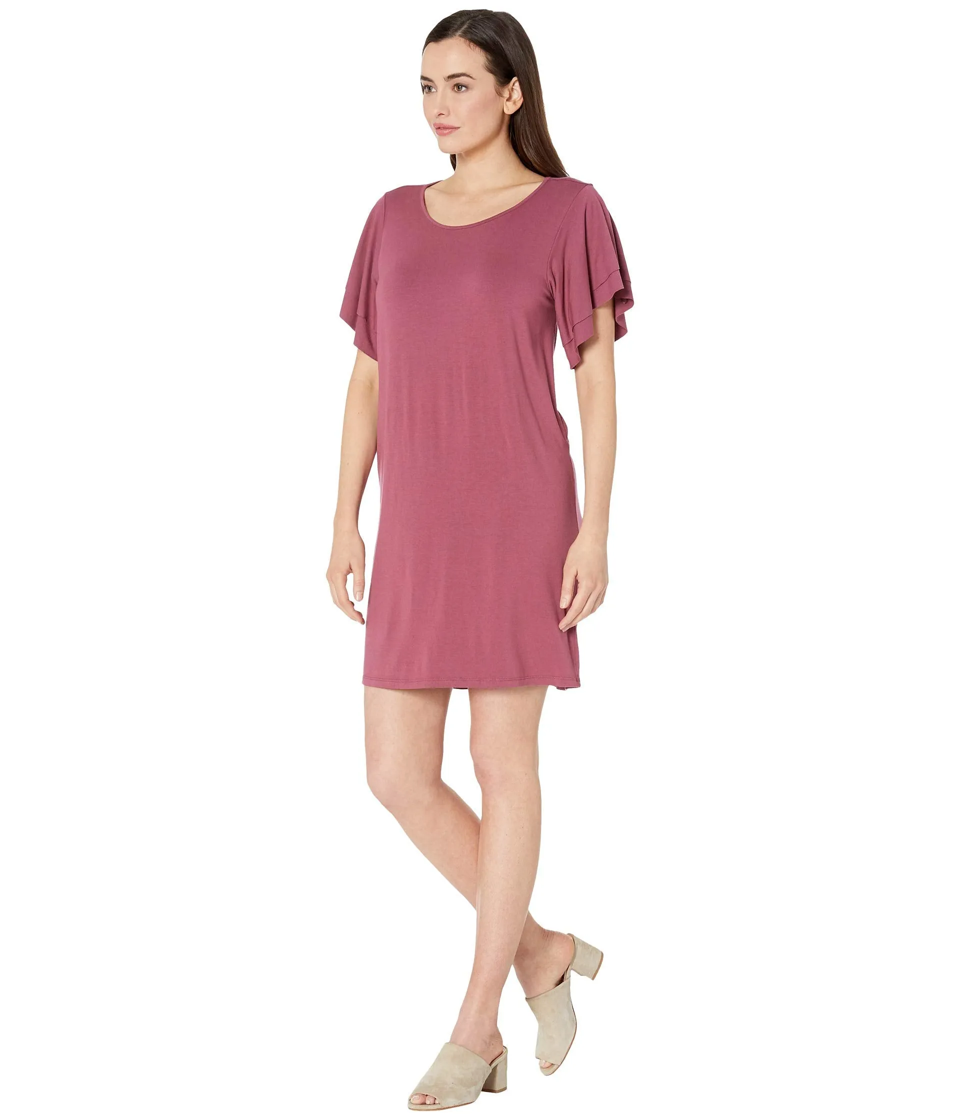 Lucky Brand, Ruffle Sleeve Dress