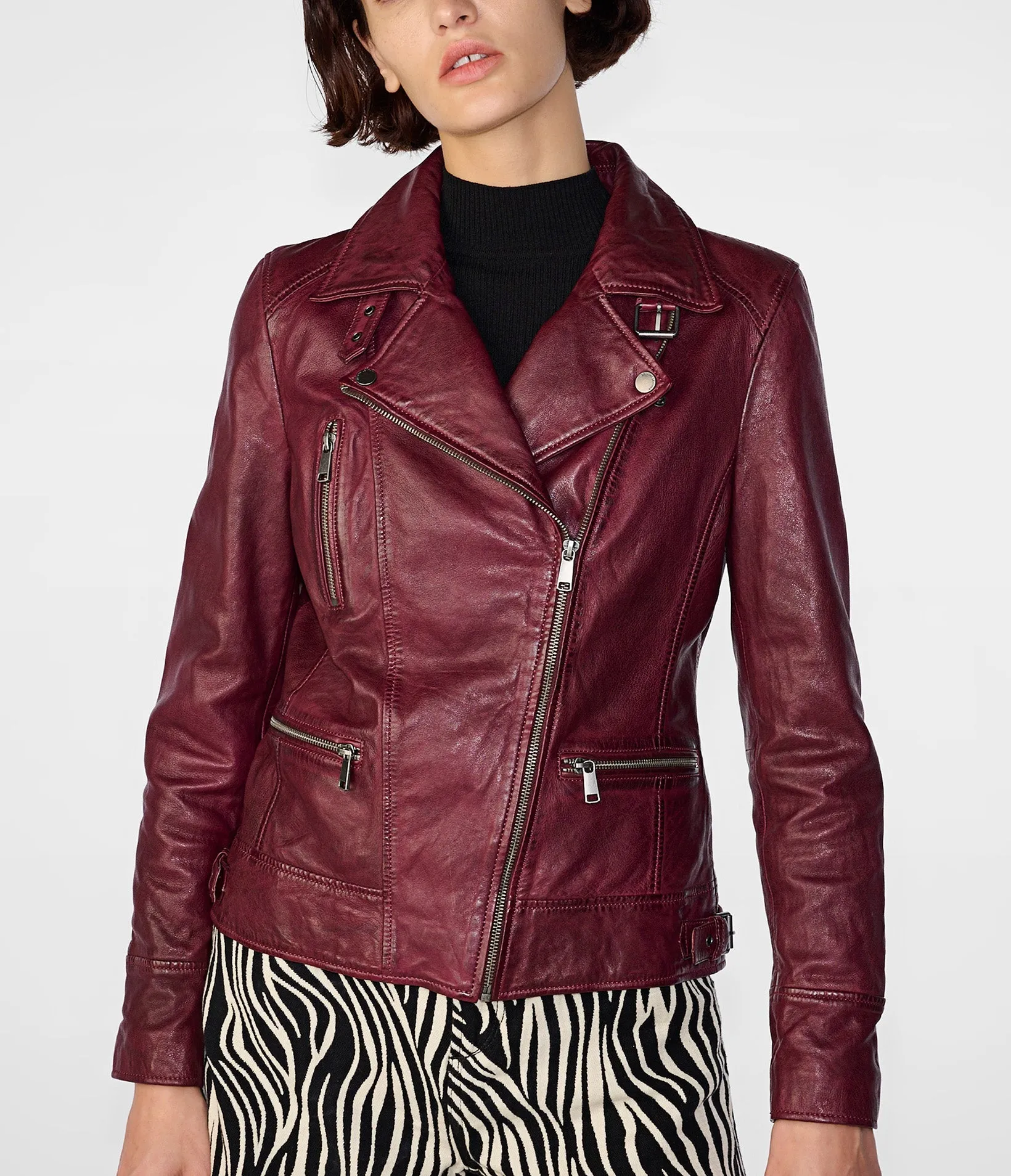 Marissa Moto Jacket Asymmetric