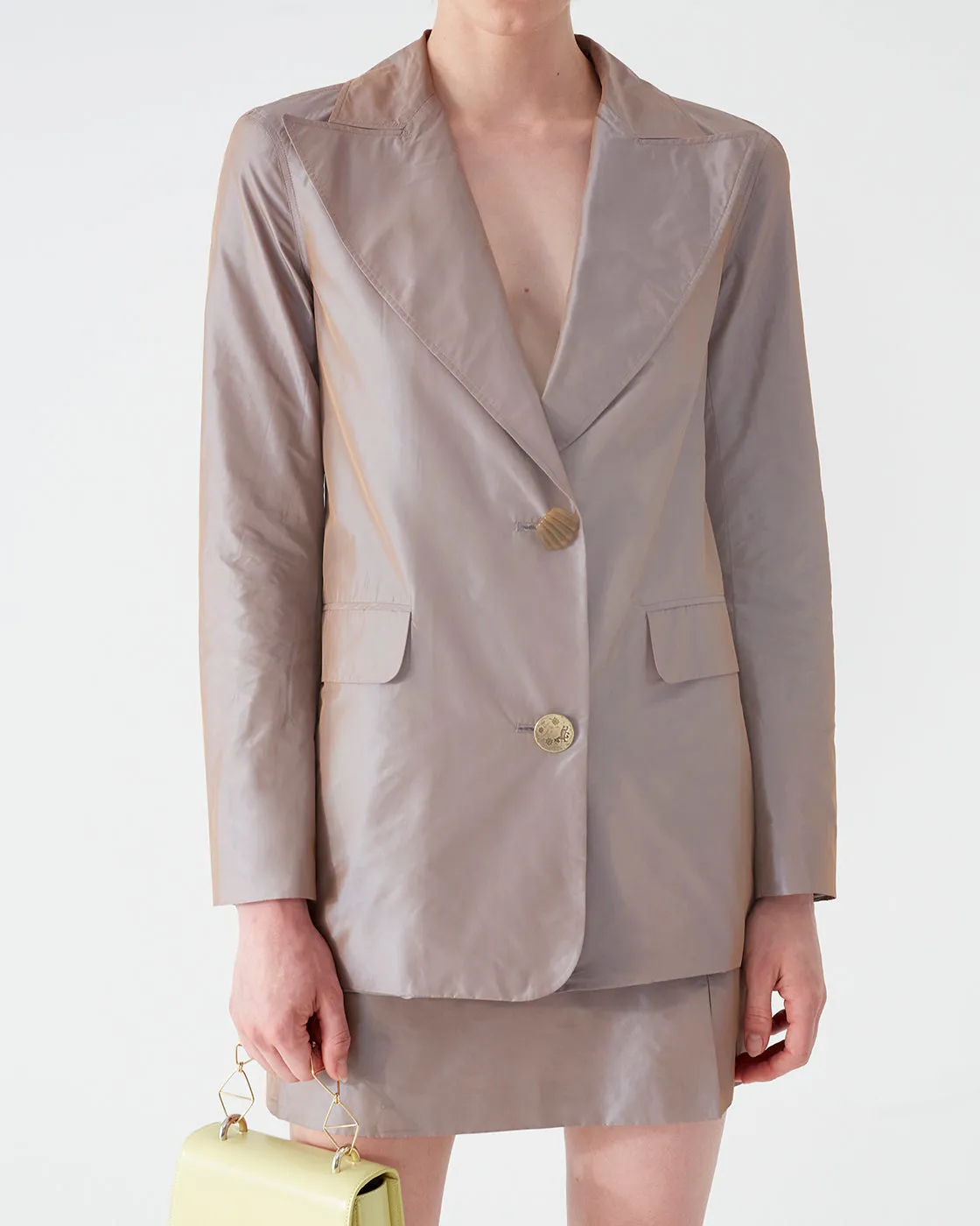 Mina Blazer Taffetta Iridescent