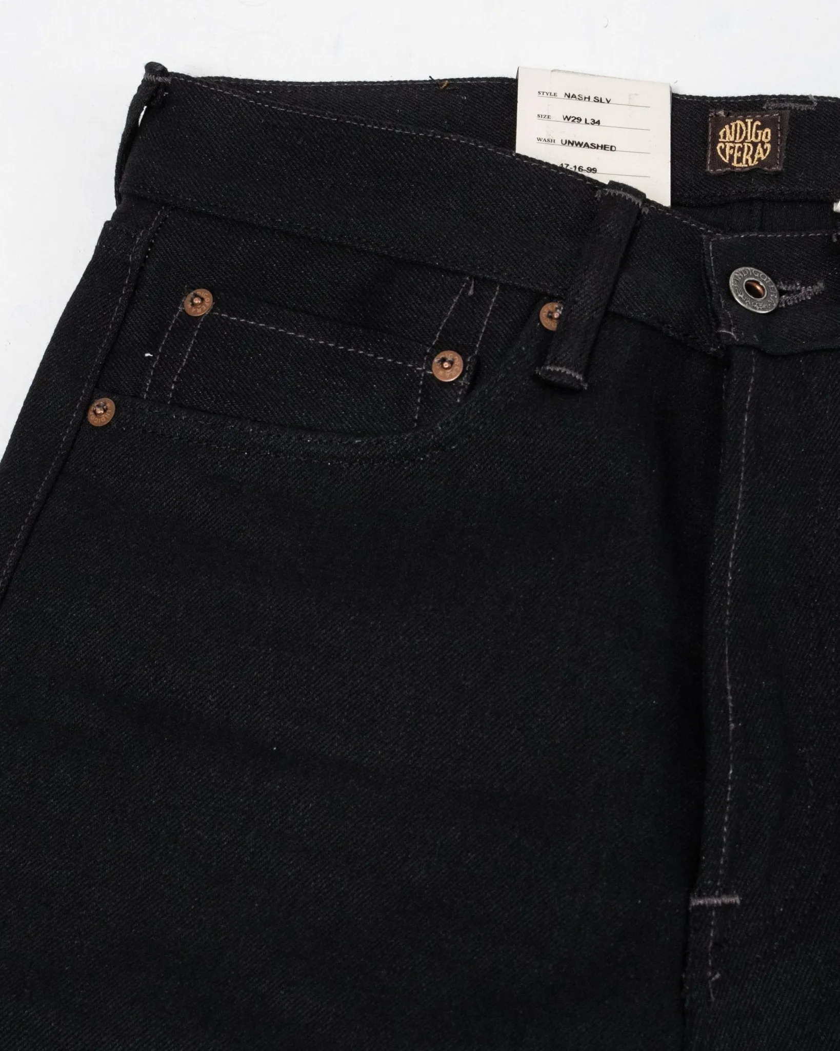 Nash Thunder Black Selvedge 14 Oz