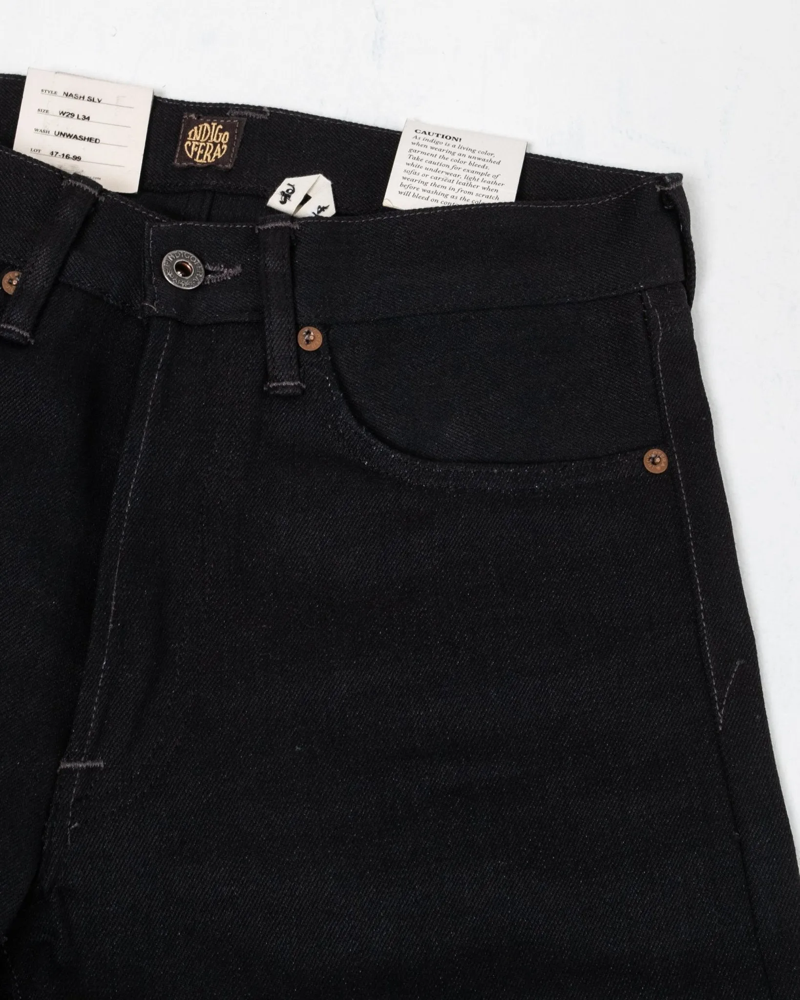 Nash Thunder Black Selvedge 14 Oz