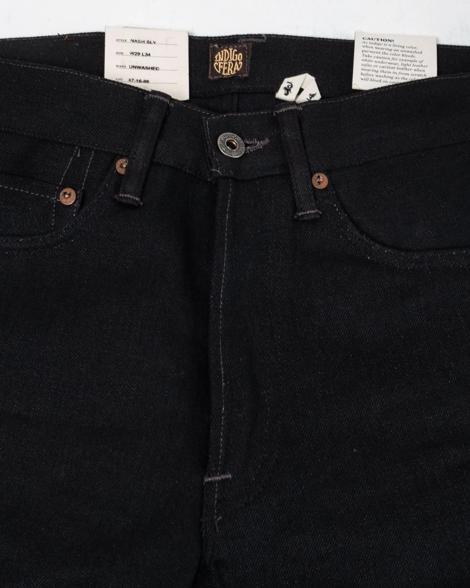 Nash Thunder Black Selvedge 14 Oz