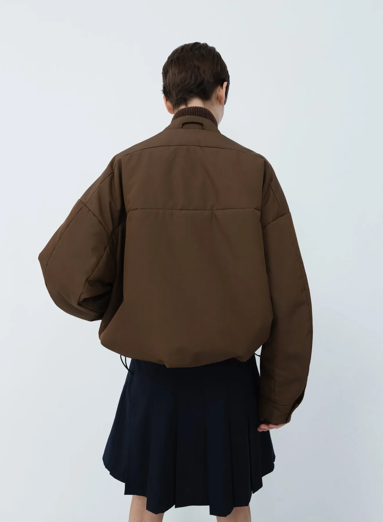 Oversized bomber nylon | breen