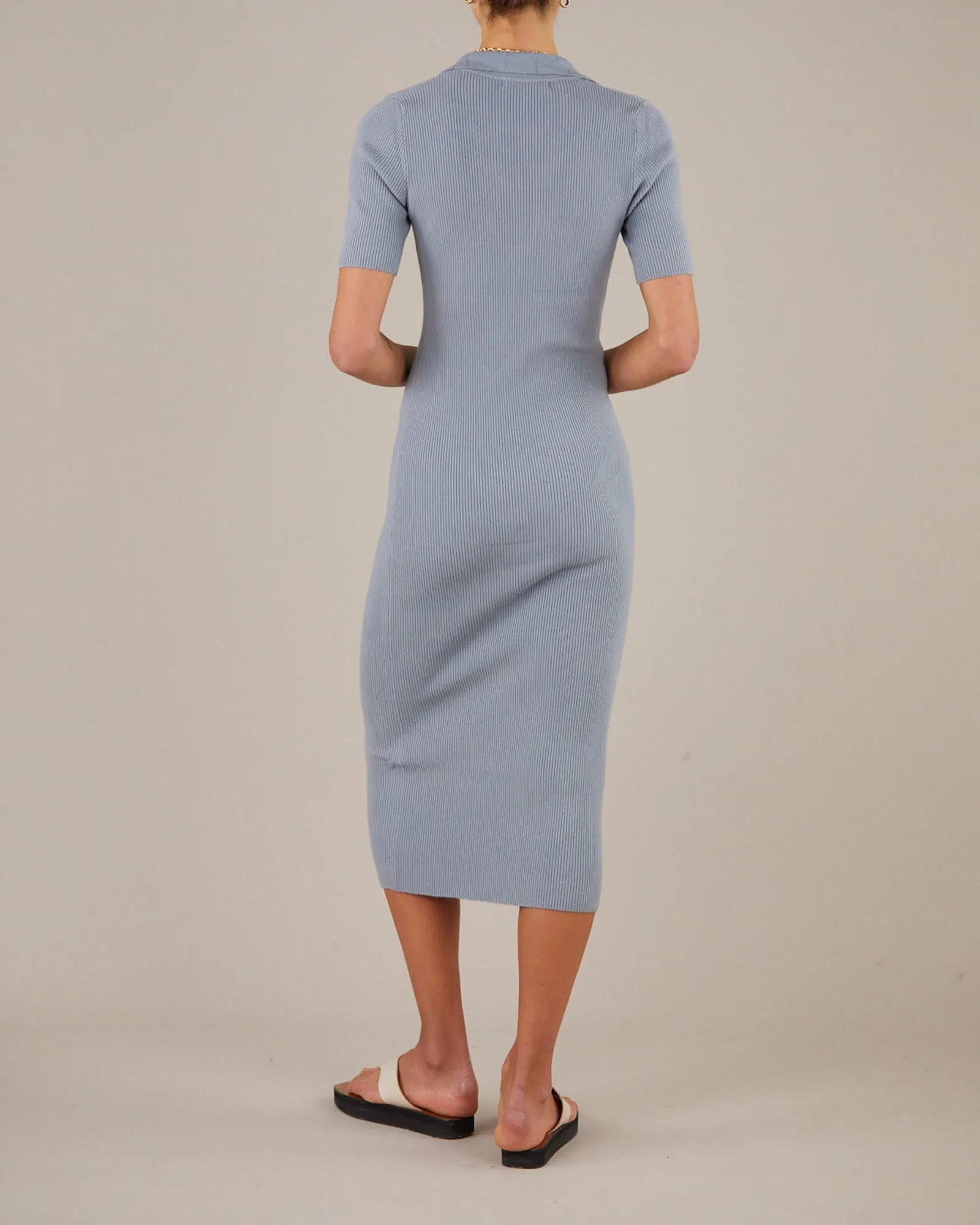 Pablo Knit Dress - Cerulean