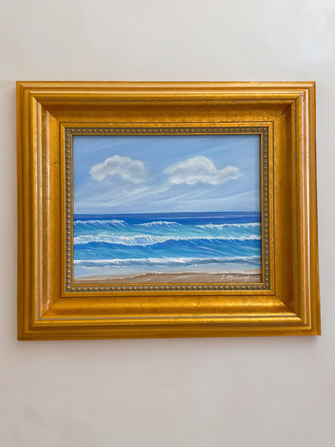 Palm Beach Waves Oil Painting