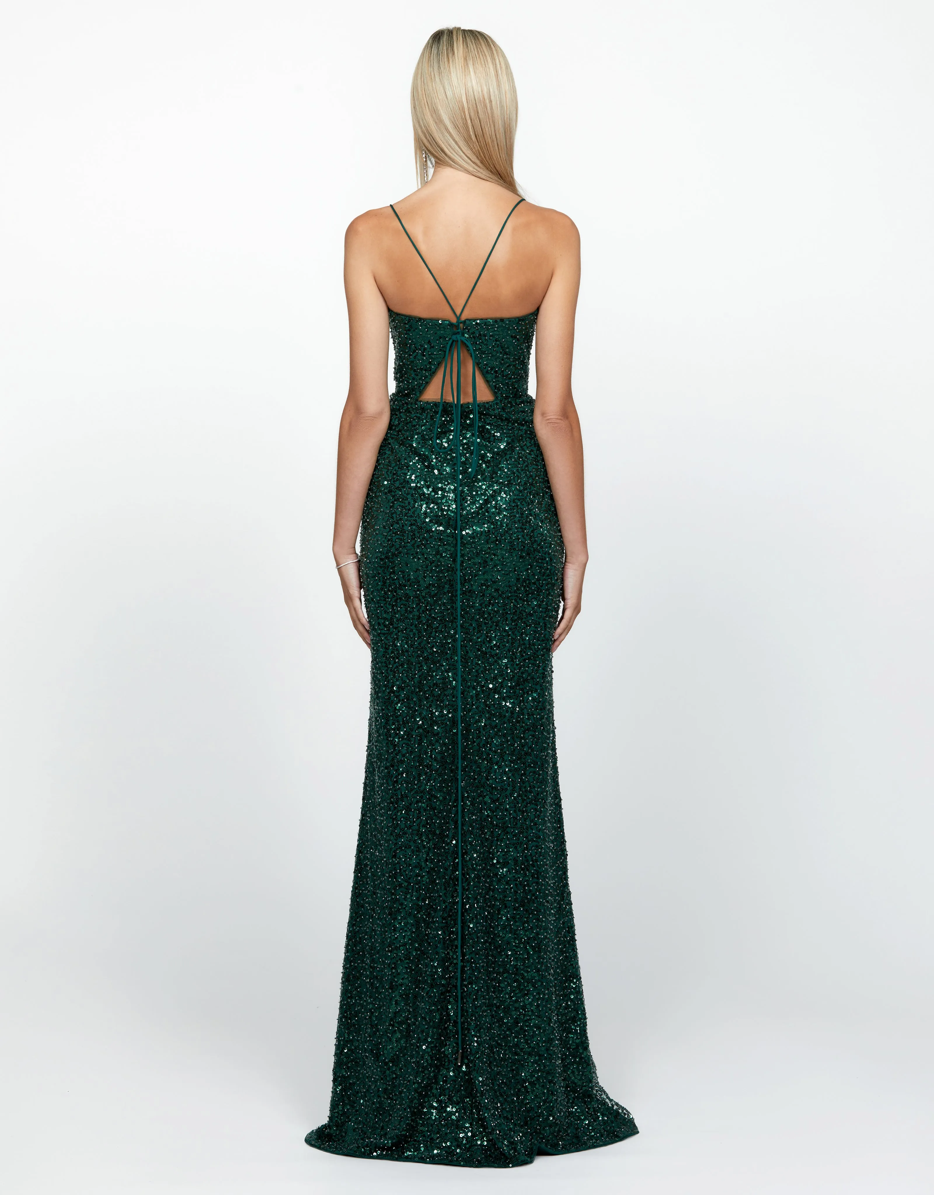 Pamella Lace Up Back Gown