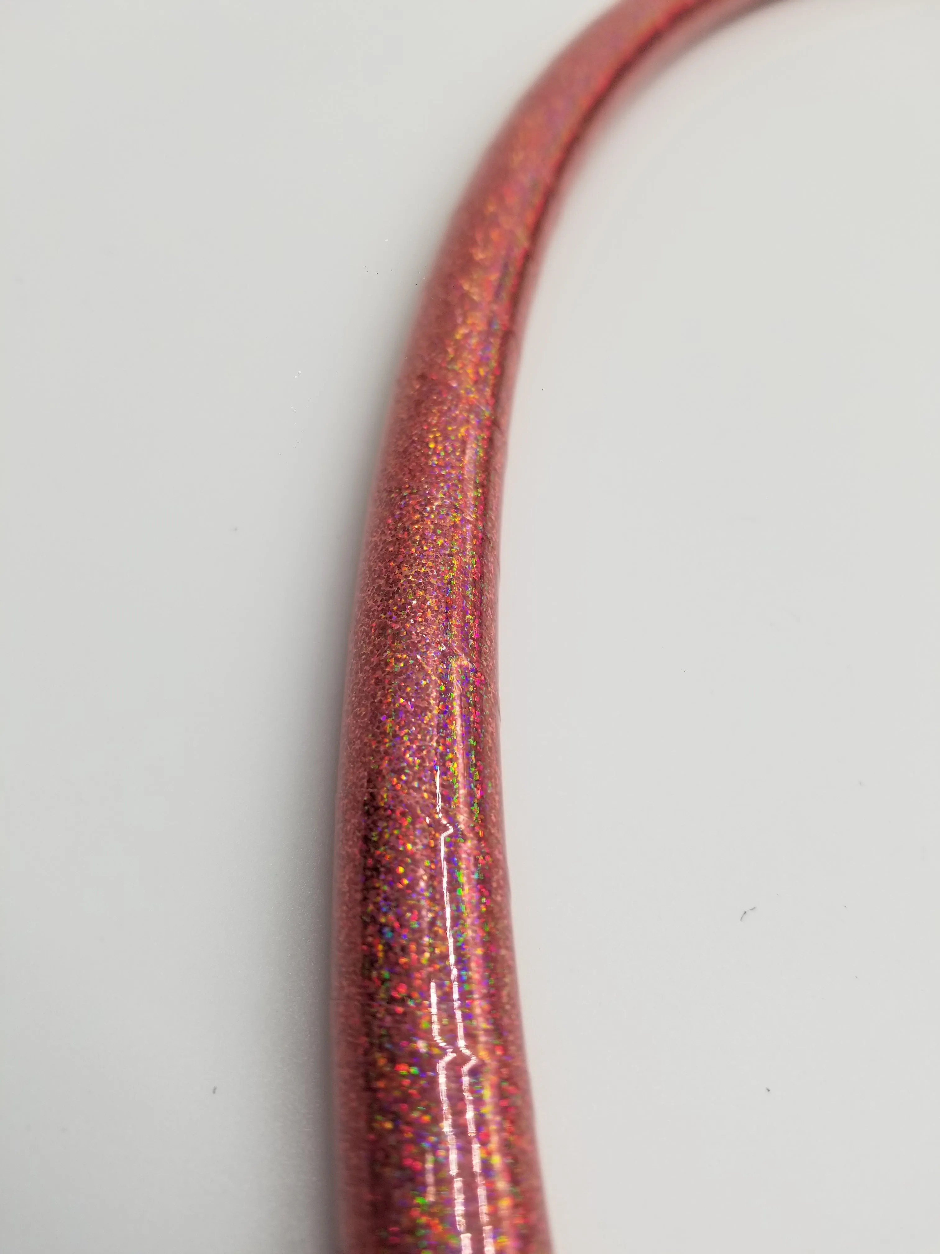 Pink Lily Holographic Glitter Hula Hoop Collapsible