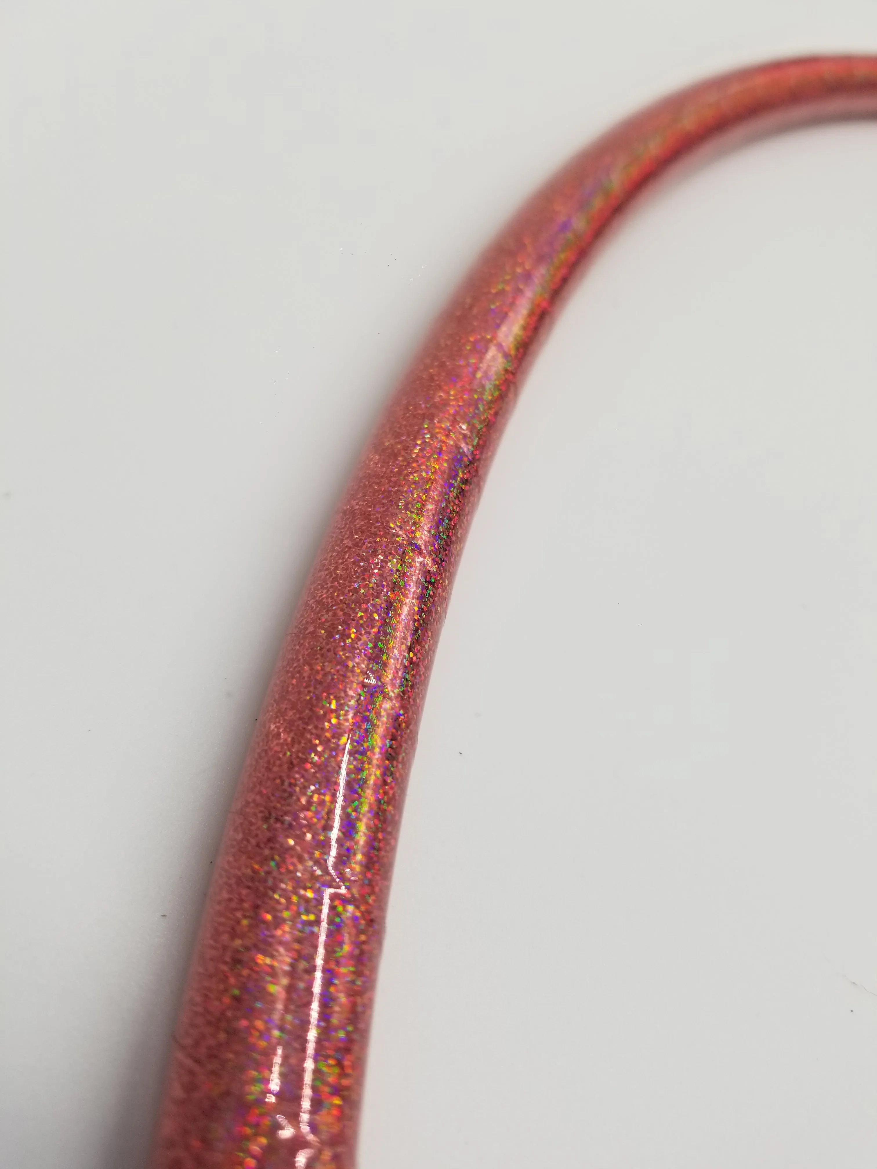 Pink Lily Holographic Glitter Hula Hoop Collapsible