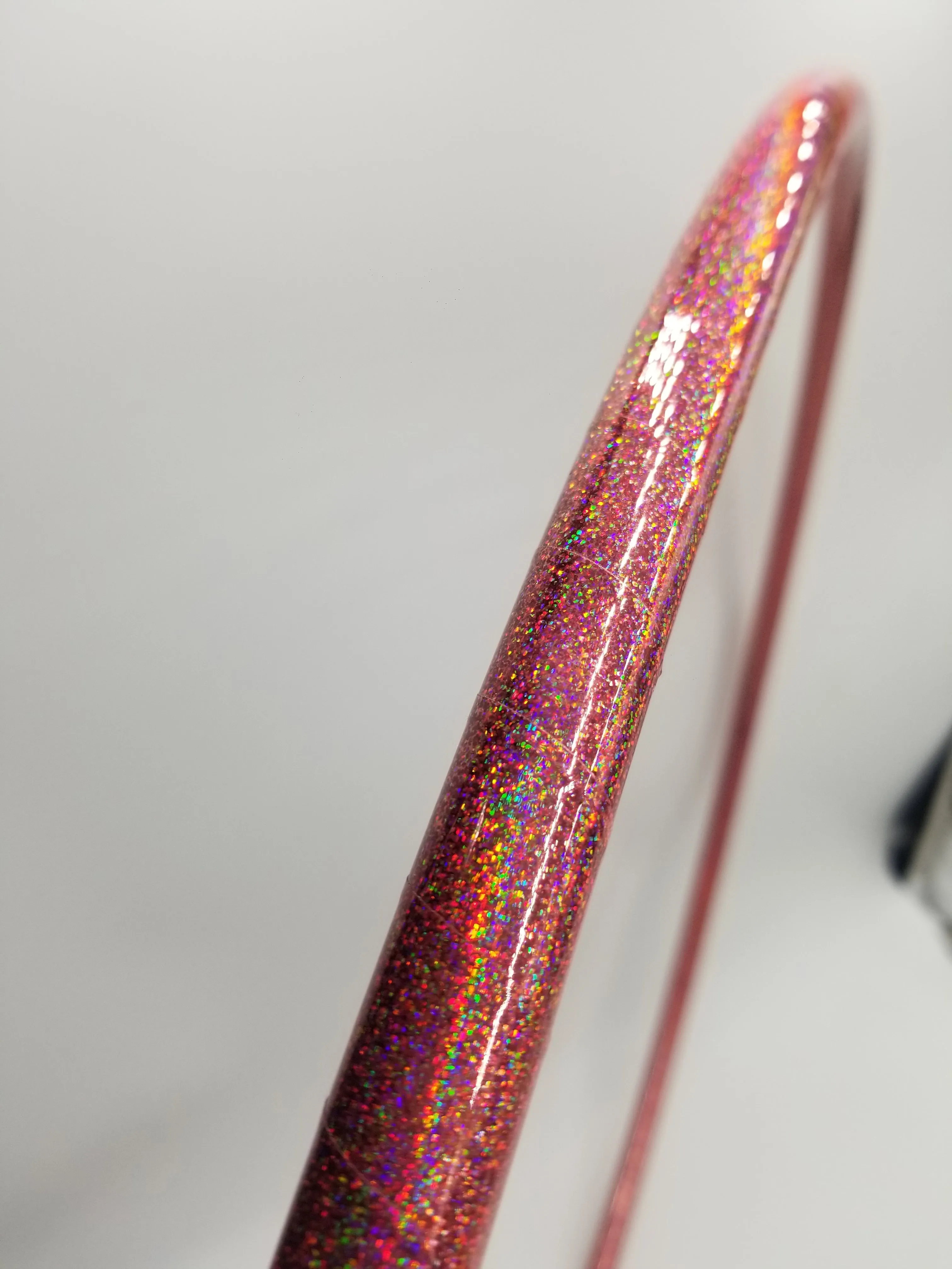 Pink Lily Holographic Glitter Hula Hoop Collapsible