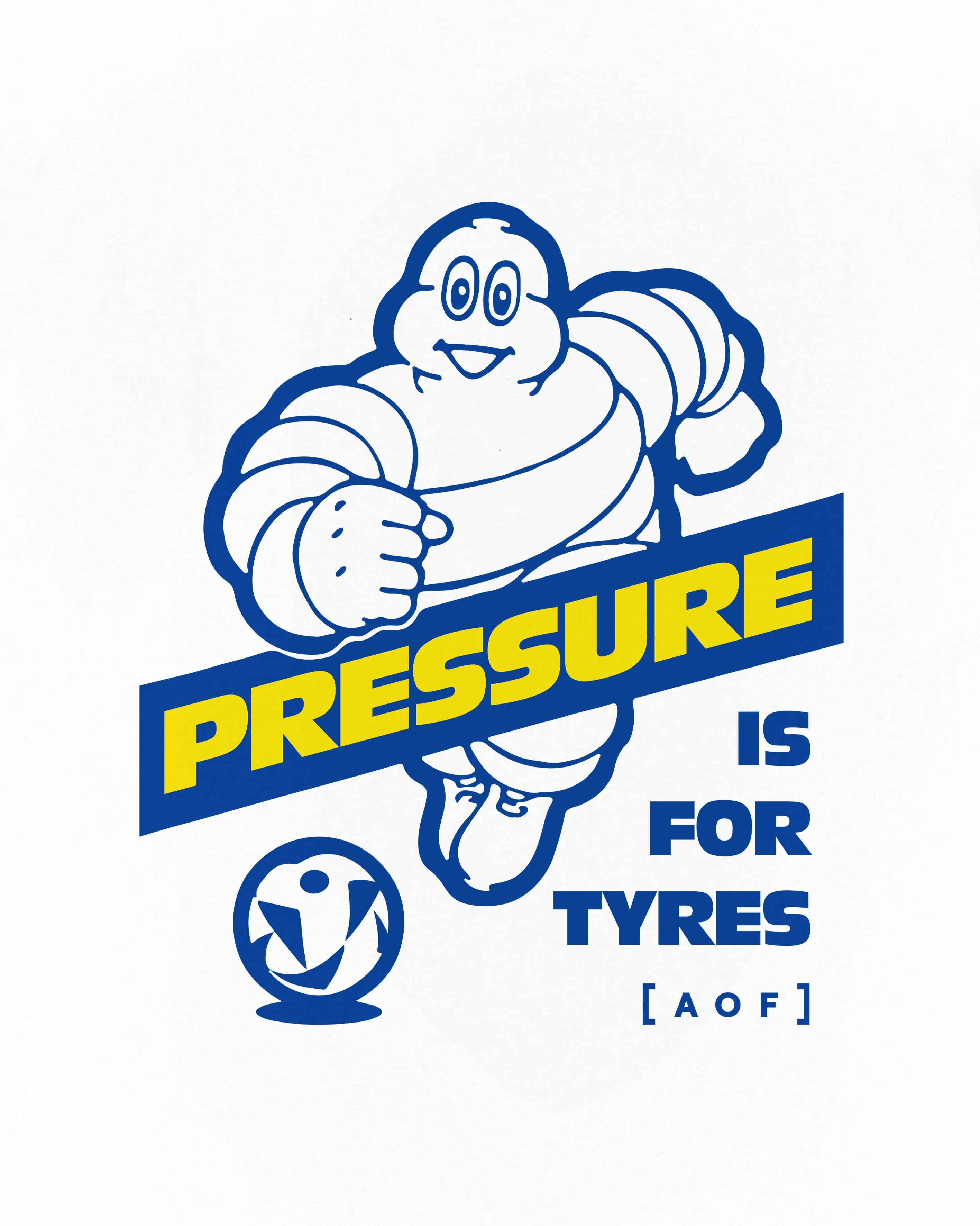 Pressure is for Tyres Crop Fit Tee