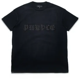 Purple Brand Gothic Wordmark Tee - Black