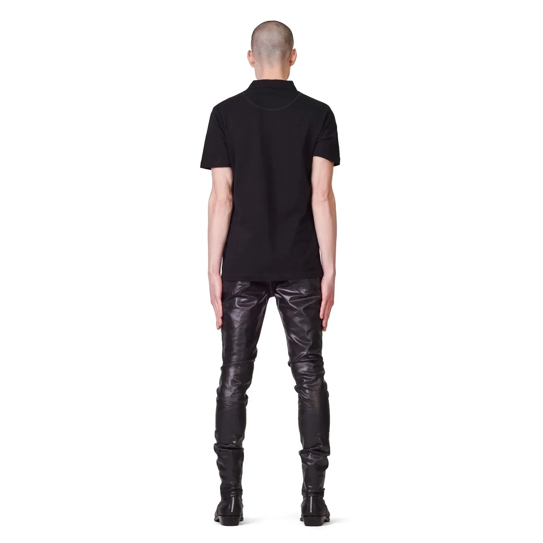 Purple Brand P001 Leathered Black Jean