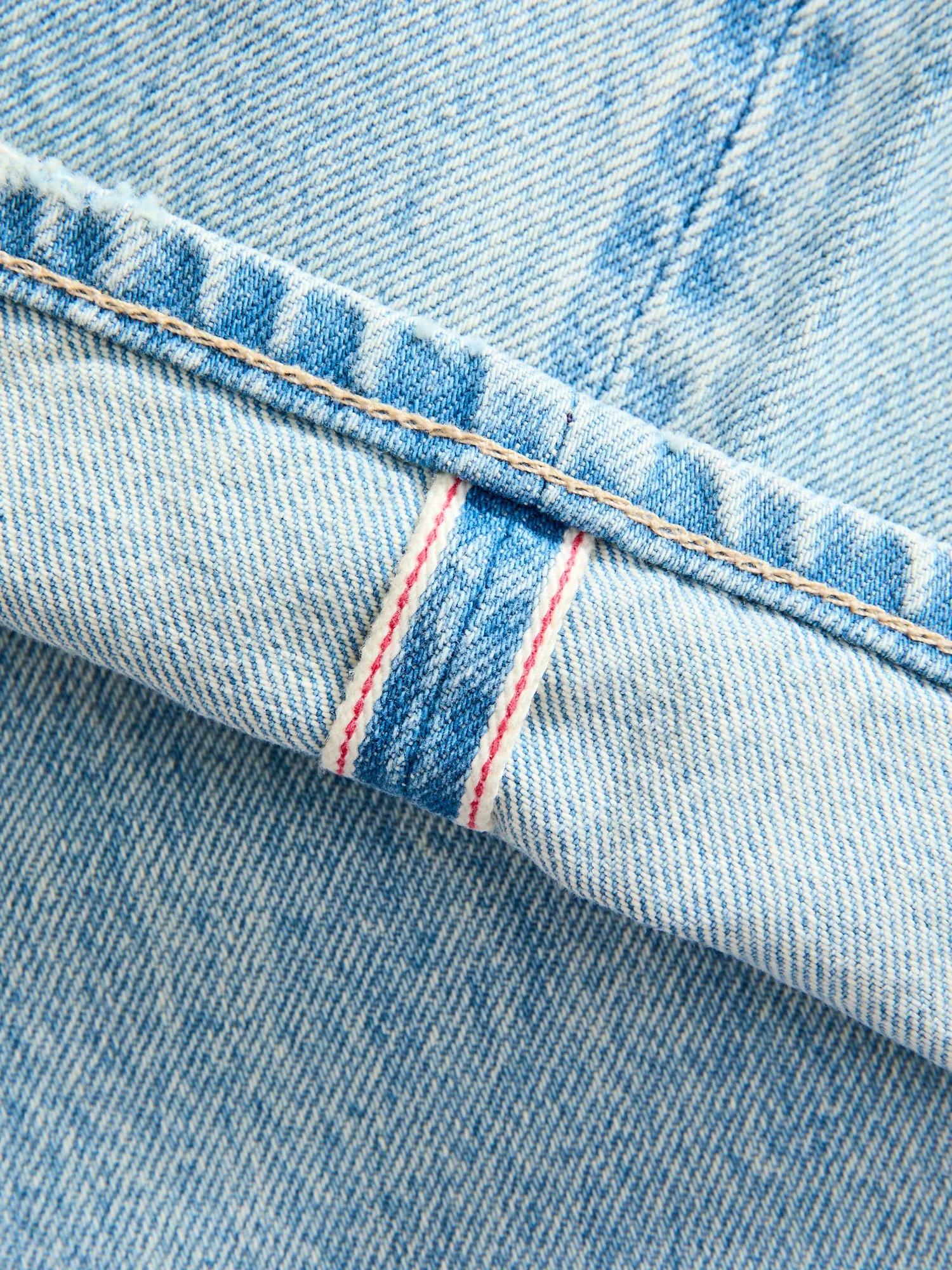 "Huey" 12.5oz Washed Indigo Stretch Selvedge Denim - Hammer Straight