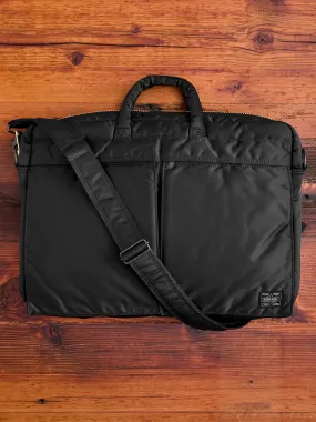 "Tanker" 2-Way Briefcase in Black