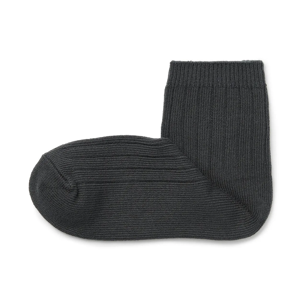 Right Angle Wide Rib Short Socks